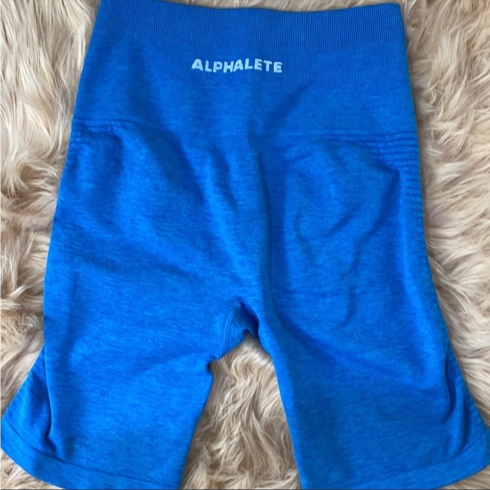 Alphalete amplify shorts blue size small